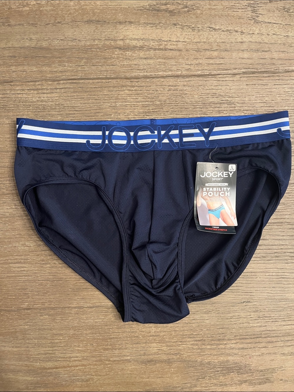 NWT, Jockey Sport Stability Pouch Brief, Large
